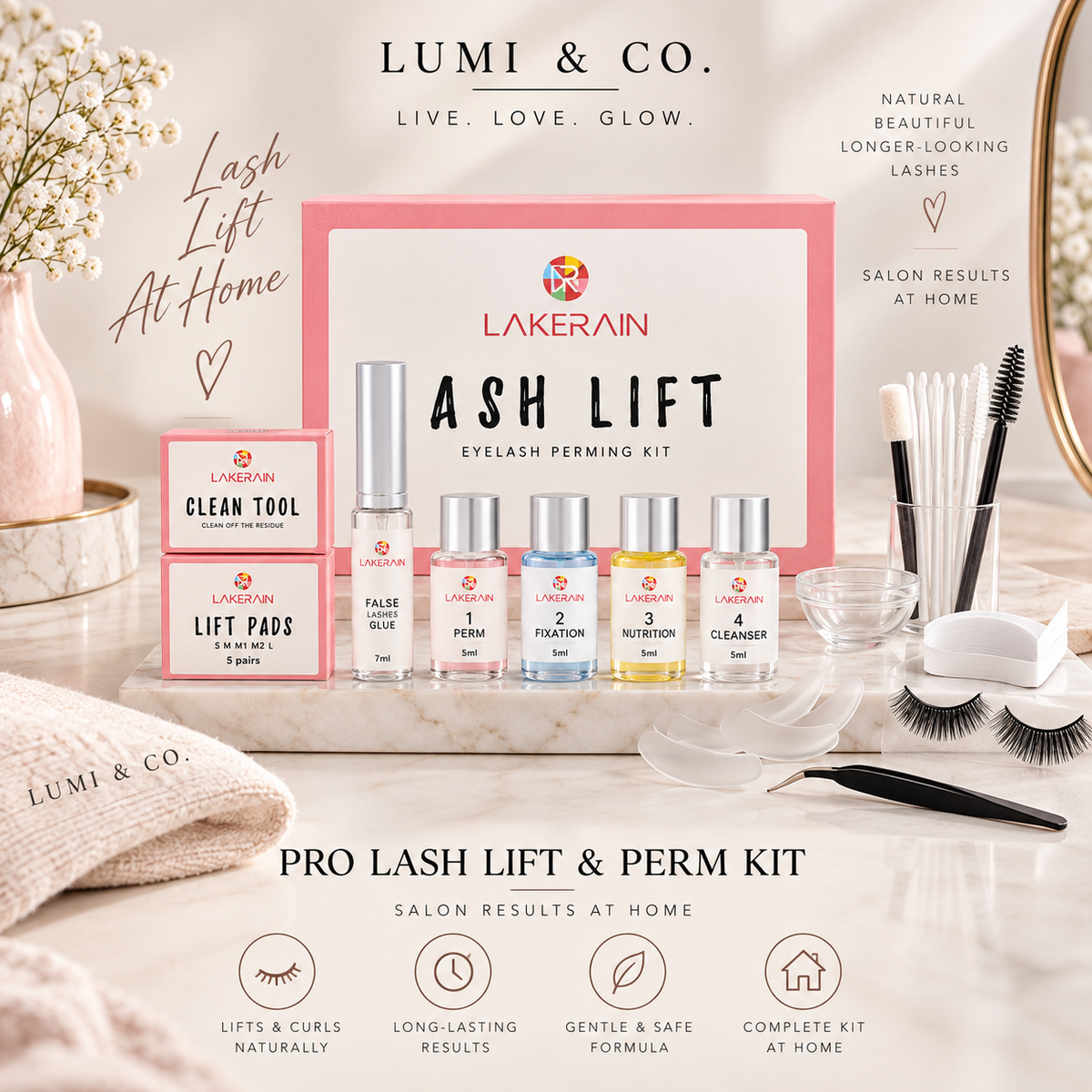 Lumi & Co | לומי & קו | ערכת הרימת ריסים והקפולת עיניים | תוצאות בדרגת סלון בבית - Professional Anti Aging Device at Home